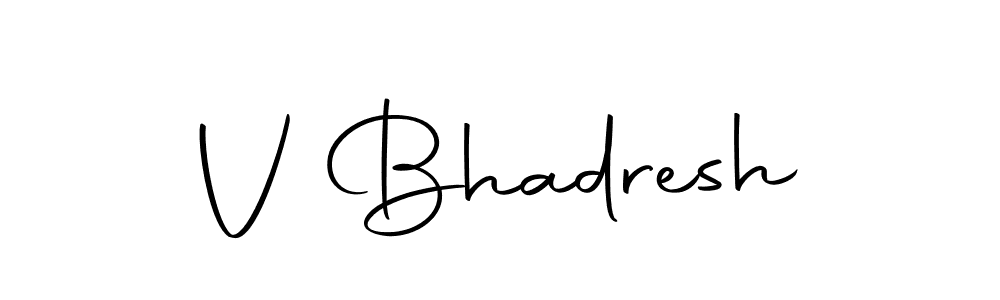 Here are the top 10 professional signature styles for the name V Bhadresh. These are the best autograph styles you can use for your name. V Bhadresh signature style 10 images and pictures png