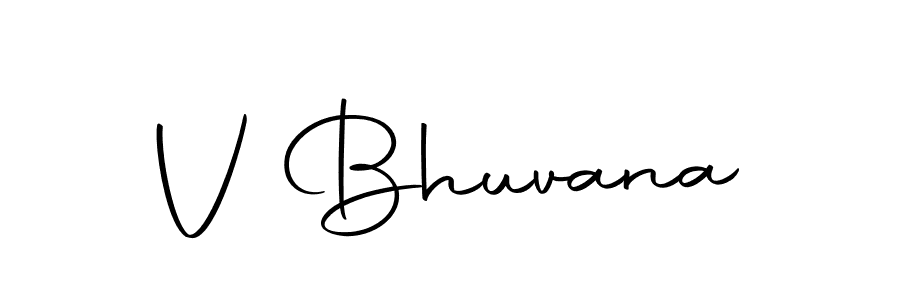 How to make V Bhuvana signature? Autography-DOLnW is a professional autograph style. Create handwritten signature for V Bhuvana name. V Bhuvana signature style 10 images and pictures png