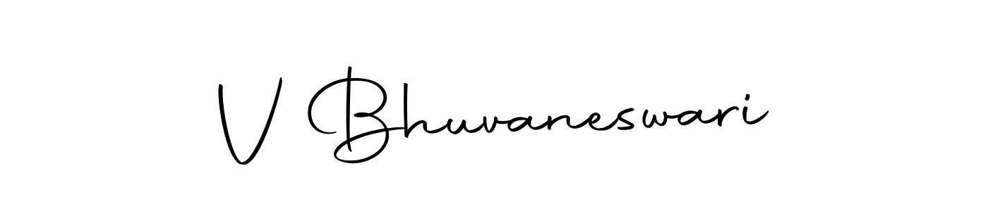 The best way (Autography-DOLnW) to make a short signature is to pick only two or three words in your name. The name V Bhuvaneswari include a total of six letters. For converting this name. V Bhuvaneswari signature style 10 images and pictures png