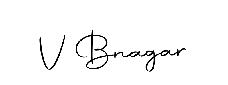 if you are searching for the best signature style for your name V Bnagar. so please give up your signature search. here we have designed multiple signature styles  using Autography-DOLnW. V Bnagar signature style 10 images and pictures png