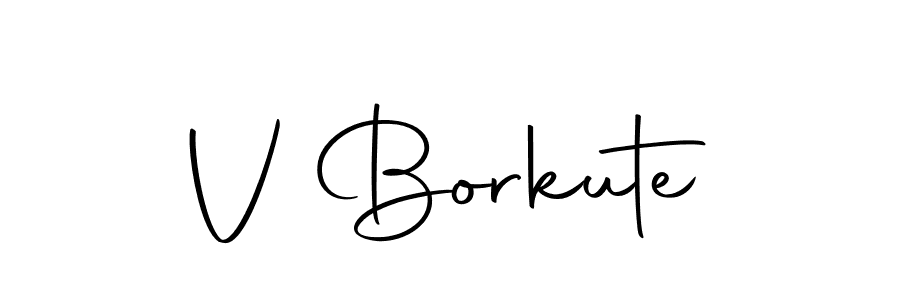 Use a signature maker to create a handwritten signature online. With this signature software, you can design (Autography-DOLnW) your own signature for name V Borkute. V Borkute signature style 10 images and pictures png