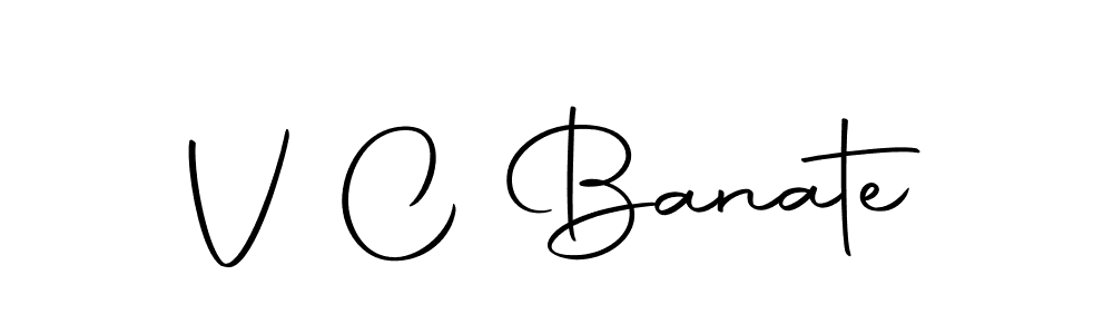The best way (Autography-DOLnW) to make a short signature is to pick only two or three words in your name. The name V C Banate include a total of six letters. For converting this name. V C Banate signature style 10 images and pictures png