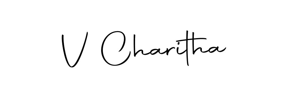 You can use this online signature creator to create a handwritten signature for the name V Charitha. This is the best online autograph maker. V Charitha signature style 10 images and pictures png