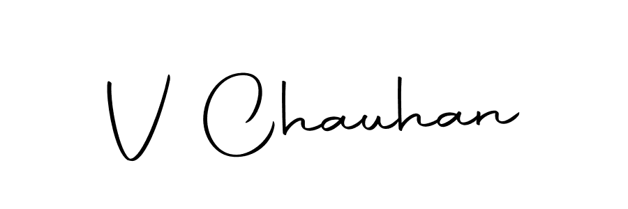 You can use this online signature creator to create a handwritten signature for the name V Chauhan. This is the best online autograph maker. V Chauhan signature style 10 images and pictures png