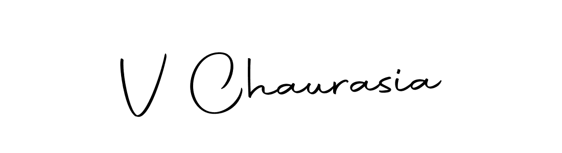 Also we have V Chaurasia name is the best signature style. Create professional handwritten signature collection using Autography-DOLnW autograph style. V Chaurasia signature style 10 images and pictures png