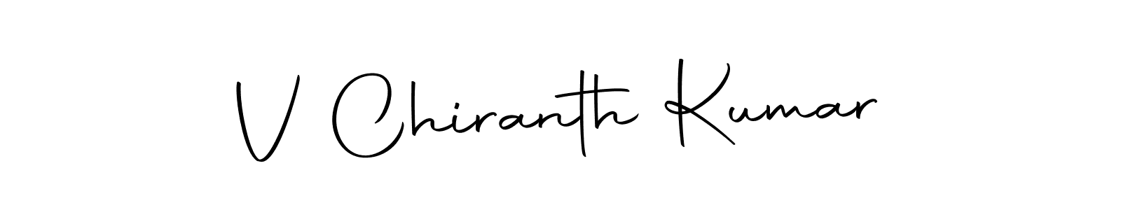 Also we have V Chiranth Kumar name is the best signature style. Create professional handwritten signature collection using Autography-DOLnW autograph style. V Chiranth Kumar signature style 10 images and pictures png