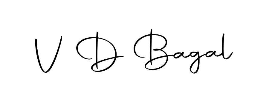 Make a beautiful signature design for name V D Bagal. Use this online signature maker to create a handwritten signature for free. V D Bagal signature style 10 images and pictures png