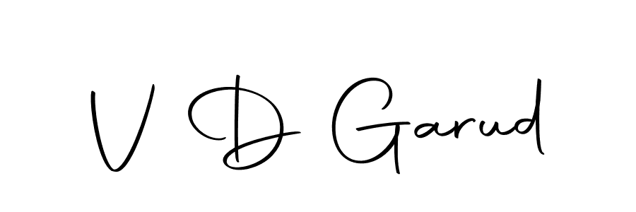 How to make V D Garud name signature. Use Autography-DOLnW style for creating short signs online. This is the latest handwritten sign. V D Garud signature style 10 images and pictures png