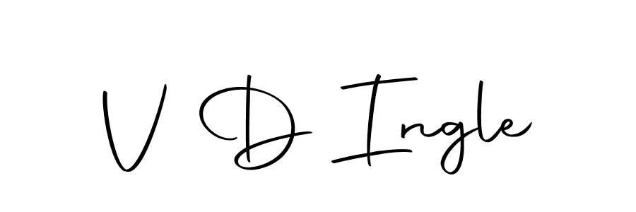 Use a signature maker to create a handwritten signature online. With this signature software, you can design (Autography-DOLnW) your own signature for name V D Ingle. V D Ingle signature style 10 images and pictures png