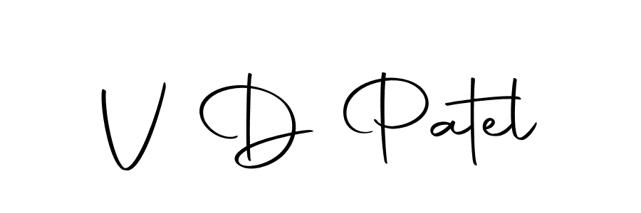 You should practise on your own different ways (Autography-DOLnW) to write your name (V D Patel) in signature. don't let someone else do it for you. V D Patel signature style 10 images and pictures png