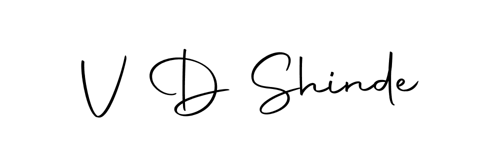 How to make V D Shinde name signature. Use Autography-DOLnW style for creating short signs online. This is the latest handwritten sign. V D Shinde signature style 10 images and pictures png