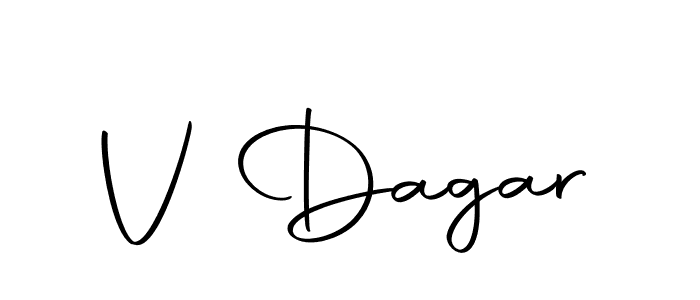 Design your own signature with our free online signature maker. With this signature software, you can create a handwritten (Autography-DOLnW) signature for name V Dagar. V Dagar signature style 10 images and pictures png