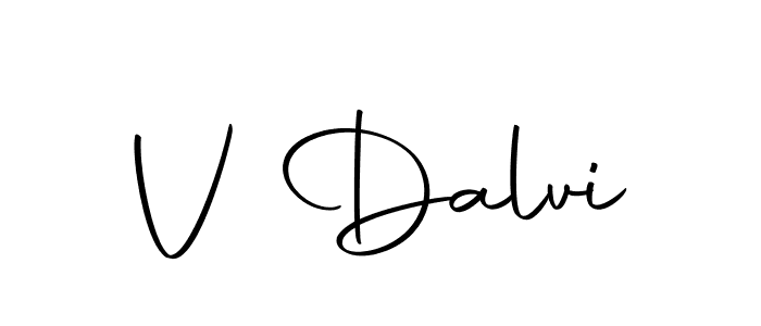 Design your own signature with our free online signature maker. With this signature software, you can create a handwritten (Autography-DOLnW) signature for name V Dalvi. V Dalvi signature style 10 images and pictures png