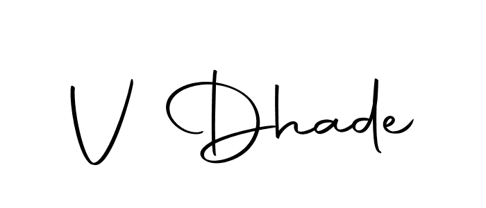 It looks lik you need a new signature style for name V Dhade. Design unique handwritten (Autography-DOLnW) signature with our free signature maker in just a few clicks. V Dhade signature style 10 images and pictures png