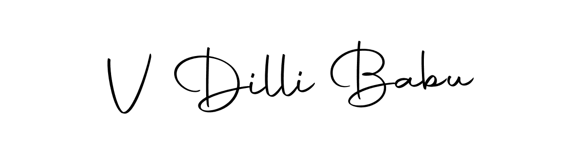if you are searching for the best signature style for your name V Dilli Babu. so please give up your signature search. here we have designed multiple signature styles  using Autography-DOLnW. V Dilli Babu signature style 10 images and pictures png