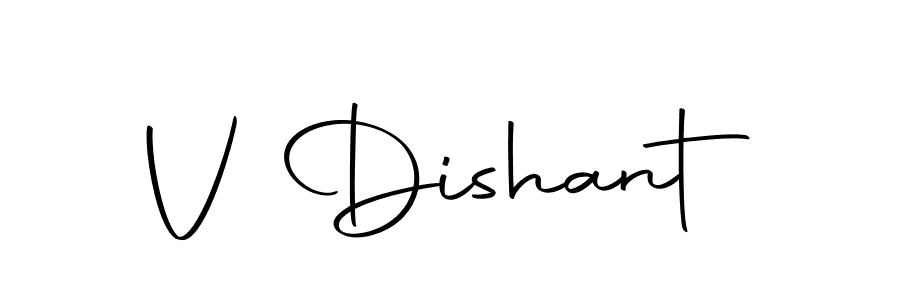 Make a short V Dishant signature style. Manage your documents anywhere anytime using Autography-DOLnW. Create and add eSignatures, submit forms, share and send files easily. V Dishant signature style 10 images and pictures png