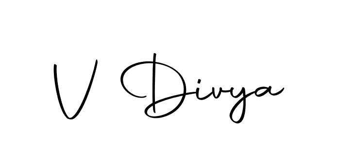 How to make V Divya signature? Autography-DOLnW is a professional autograph style. Create handwritten signature for V Divya name. V Divya signature style 10 images and pictures png