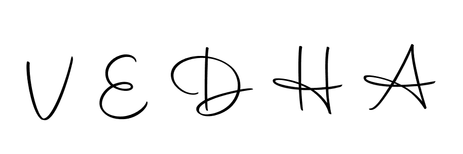 This is the best signature style for the V E D H A name. Also you like these signature font (Autography-DOLnW). Mix name signature. V E D H A signature style 10 images and pictures png