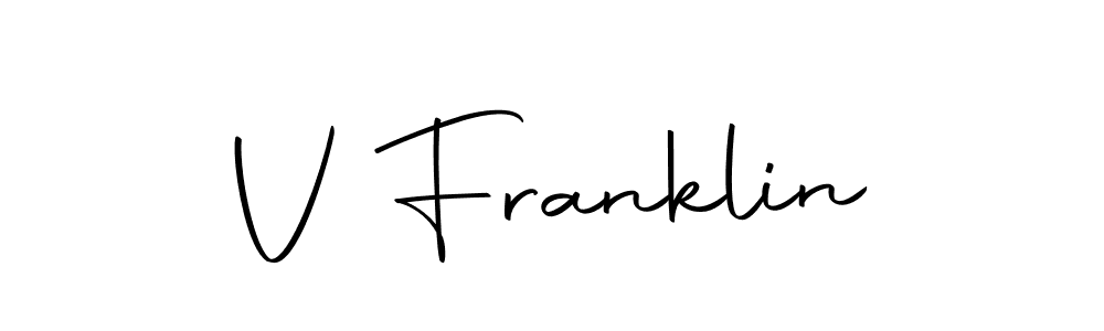 Use a signature maker to create a handwritten signature online. With this signature software, you can design (Autography-DOLnW) your own signature for name V Franklin. V Franklin signature style 10 images and pictures png