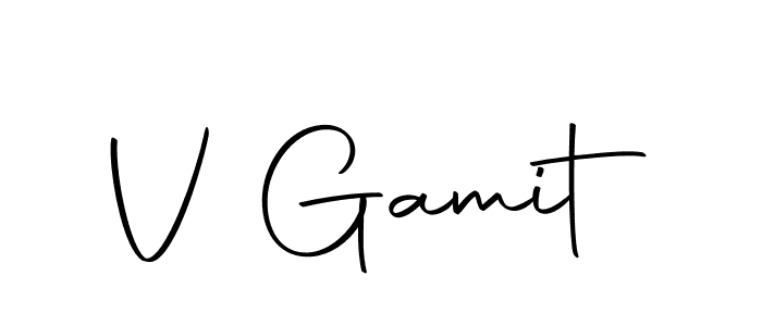 The best way (Autography-DOLnW) to make a short signature is to pick only two or three words in your name. The name V Gamit include a total of six letters. For converting this name. V Gamit signature style 10 images and pictures png