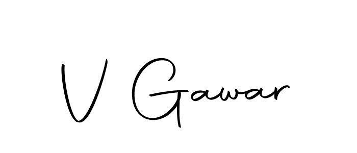 Make a beautiful signature design for name V Gawar. With this signature (Autography-DOLnW) style, you can create a handwritten signature for free. V Gawar signature style 10 images and pictures png