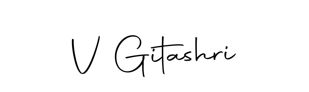 Make a short V Gitashri signature style. Manage your documents anywhere anytime using Autography-DOLnW. Create and add eSignatures, submit forms, share and send files easily. V Gitashri signature style 10 images and pictures png