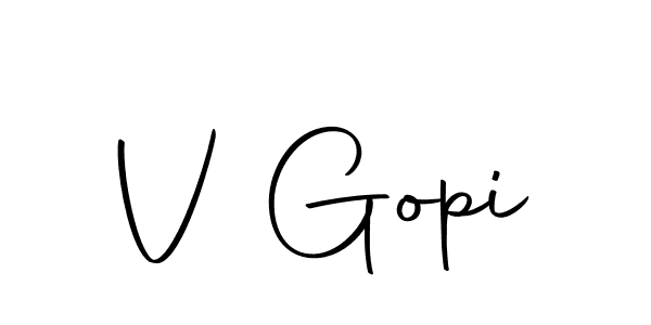 You should practise on your own different ways (Autography-DOLnW) to write your name (V Gopi) in signature. don't let someone else do it for you. V Gopi signature style 10 images and pictures png