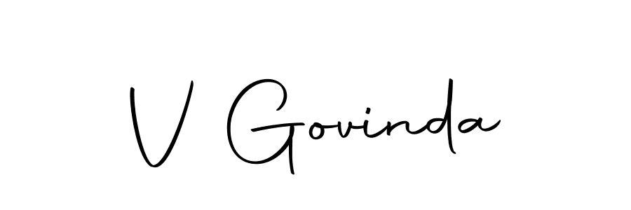 Also You can easily find your signature by using the search form. We will create V Govinda name handwritten signature images for you free of cost using Autography-DOLnW sign style. V Govinda signature style 10 images and pictures png