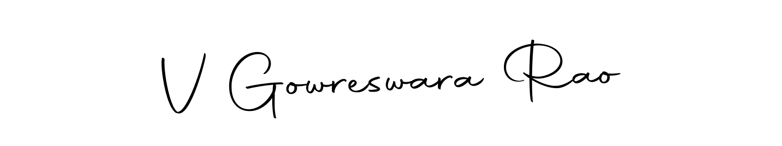 You can use this online signature creator to create a handwritten signature for the name V Gowreswara Rao. This is the best online autograph maker. V Gowreswara Rao signature style 10 images and pictures png