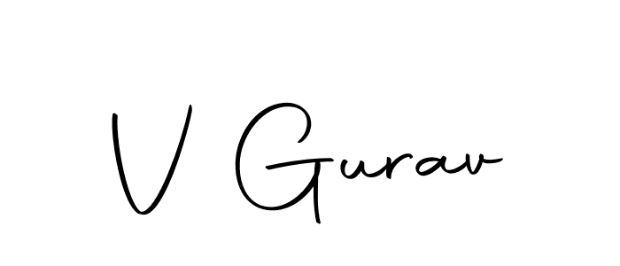 Use a signature maker to create a handwritten signature online. With this signature software, you can design (Autography-DOLnW) your own signature for name V Gurav. V Gurav signature style 10 images and pictures png