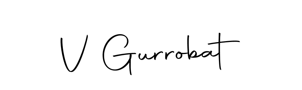 Make a beautiful signature design for name V Gurrobat. With this signature (Autography-DOLnW) style, you can create a handwritten signature for free. V Gurrobat signature style 10 images and pictures png