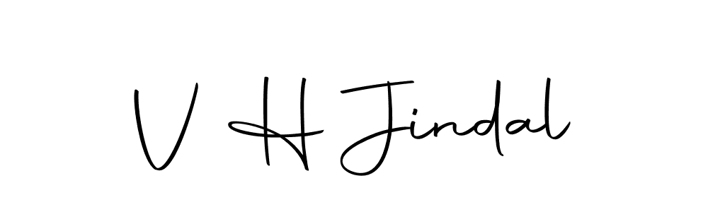 Design your own signature with our free online signature maker. With this signature software, you can create a handwritten (Autography-DOLnW) signature for name V H Jindal. V H Jindal signature style 10 images and pictures png