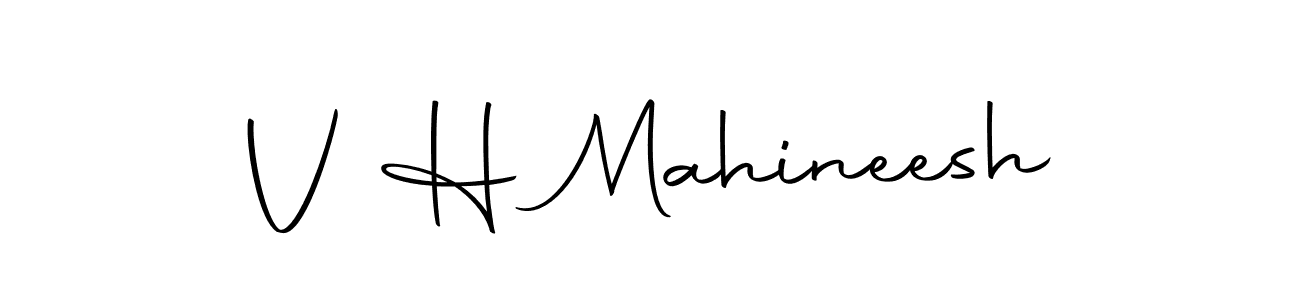 Best and Professional Signature Style for V H Mahineesh. Autography-DOLnW Best Signature Style Collection. V H Mahineesh signature style 10 images and pictures png