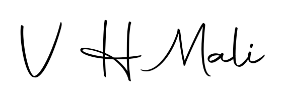 Transform the name V H Mali into a signature masterpiece using Autography-DOLnW font. Ideal for photographers, artists, and creators looking for watermarks. V H Mali signature style 10 images and pictures png
