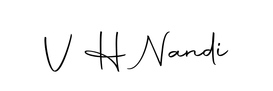 V H Nandi stylish signature style. Best Handwritten Sign (Autography-DOLnW) for my name. Handwritten Signature Collection Ideas for my name V H Nandi. V H Nandi signature style 10 images and pictures png