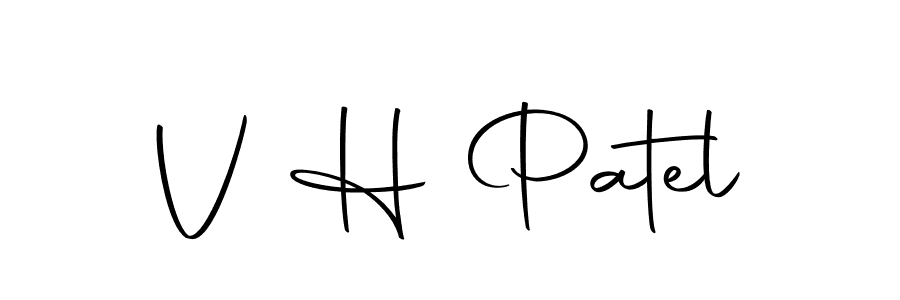 if you are searching for the best signature style for your name V H Patel. so please give up your signature search. here we have designed multiple signature styles  using Autography-DOLnW. V H Patel signature style 10 images and pictures png