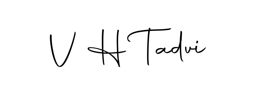 Make a beautiful signature design for name V H Tadvi. Use this online signature maker to create a handwritten signature for free. V H Tadvi signature style 10 images and pictures png