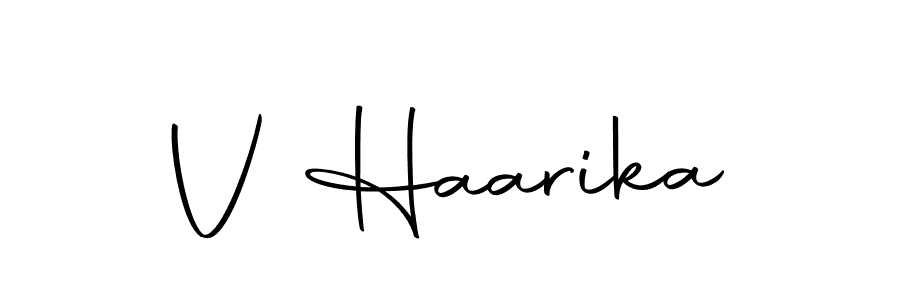 if you are searching for the best signature style for your name V Haarika. so please give up your signature search. here we have designed multiple signature styles  using Autography-DOLnW. V Haarika signature style 10 images and pictures png