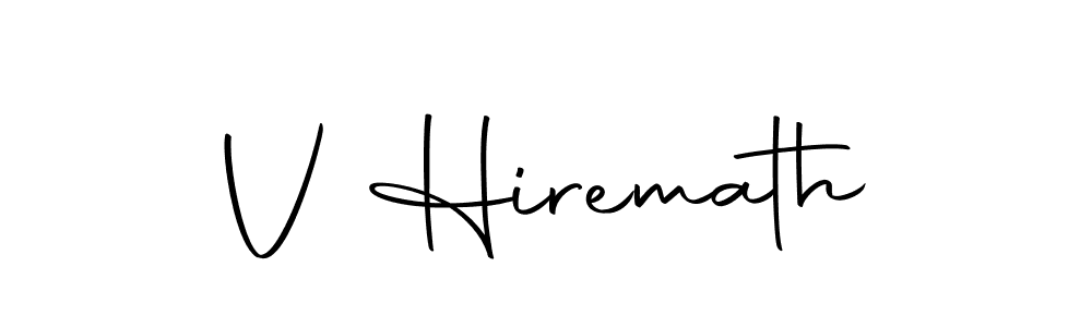 The best way (Autography-DOLnW) to make a short signature is to pick only two or three words in your name. The name V Hiremath include a total of six letters. For converting this name. V Hiremath signature style 10 images and pictures png