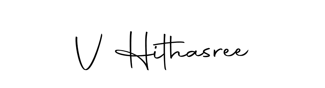 Also we have V Hithasree name is the best signature style. Create professional handwritten signature collection using Autography-DOLnW autograph style. V Hithasree signature style 10 images and pictures png