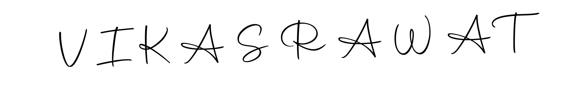 Create a beautiful signature design for name V I K A S R A W A T. With this signature (Autography-DOLnW) fonts, you can make a handwritten signature for free. V I K A S R A W A T signature style 10 images and pictures png