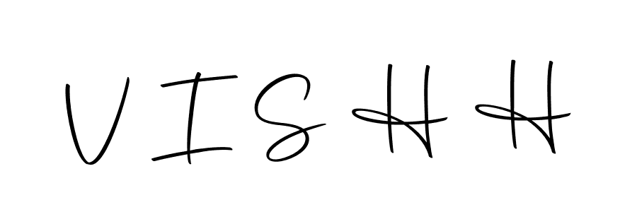 Create a beautiful signature design for name V I S H H. With this signature (Autography-DOLnW) fonts, you can make a handwritten signature for free. V I S H H signature style 10 images and pictures png