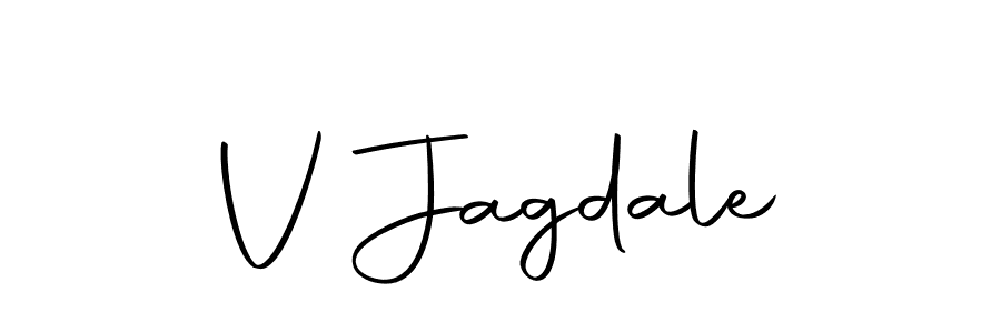 Also we have V Jagdale name is the best signature style. Create professional handwritten signature collection using Autography-DOLnW autograph style. V Jagdale signature style 10 images and pictures png