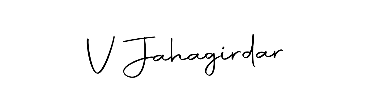 Make a beautiful signature design for name V Jahagirdar. With this signature (Autography-DOLnW) style, you can create a handwritten signature for free. V Jahagirdar signature style 10 images and pictures png