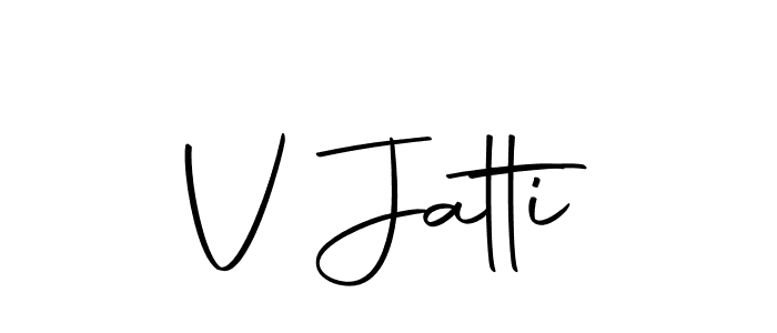 V Jatti stylish signature style. Best Handwritten Sign (Autography-DOLnW) for my name. Handwritten Signature Collection Ideas for my name V Jatti. V Jatti signature style 10 images and pictures png