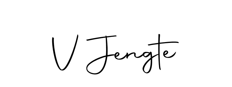 Use a signature maker to create a handwritten signature online. With this signature software, you can design (Autography-DOLnW) your own signature for name V Jengte. V Jengte signature style 10 images and pictures png