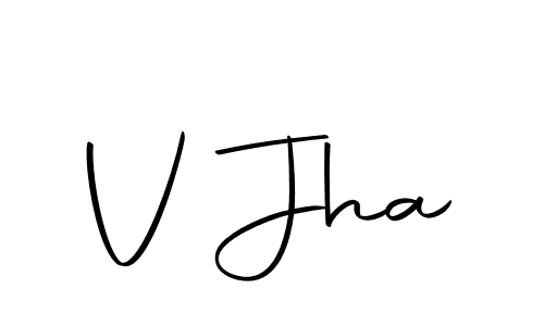 Also You can easily find your signature by using the search form. We will create V Jha name handwritten signature images for you free of cost using Autography-DOLnW sign style. V Jha signature style 10 images and pictures png