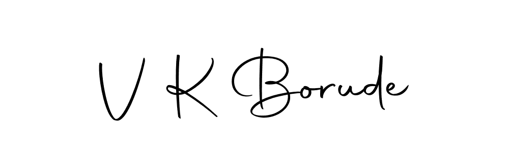 Here are the top 10 professional signature styles for the name V K Borude. These are the best autograph styles you can use for your name. V K Borude signature style 10 images and pictures png