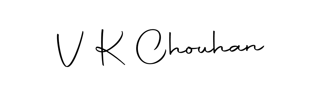 The best way (Autography-DOLnW) to make a short signature is to pick only two or three words in your name. The name V K Chouhan include a total of six letters. For converting this name. V K Chouhan signature style 10 images and pictures png