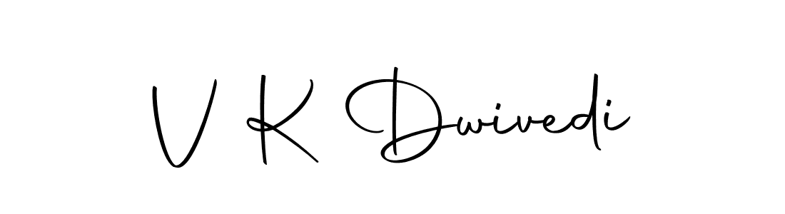 Make a beautiful signature design for name V K Dwivedi. With this signature (Autography-DOLnW) style, you can create a handwritten signature for free. V K Dwivedi signature style 10 images and pictures png